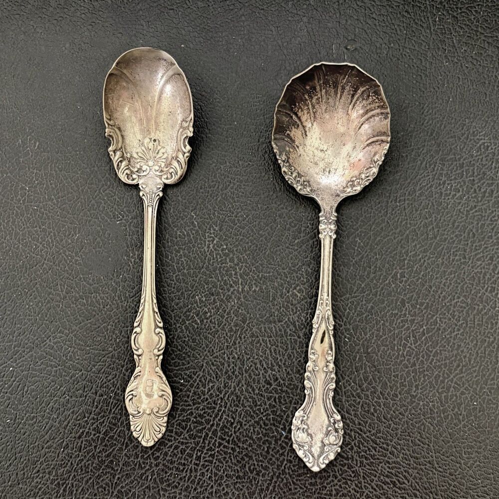 Vintage Silver-plated Serving Spoons, likely"1847 Rogers Bros" line